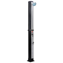 Outdoor Solar Shower 10.6 Gallon Heated Pool Shower with Foot Wash, 7.2ft Tall Freestanding Hot and Cold Water Shower for Garden, Backyard, and Beach