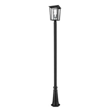 Z-Lite 571PHBR-519P-BK 2 Light Outdoor Post Mounted Fixture, Black