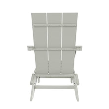 WestinTrends 8-Piece Modern Poly Folding Adirondack Chair Set Sand