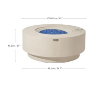 Fire Pit ELEMENTI PLUS Nimes, Propane Gas