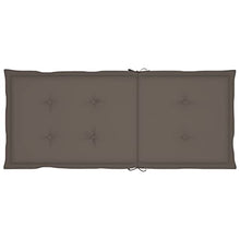 MBDRKVGF Set of 6 Outdoor Garden Reclining Chairs, Solid Acacia Wood Patio Furniture with Comfortable Cushions, Adjustable Foldable Seats for Balcony, Backyard, and Deck, Grey