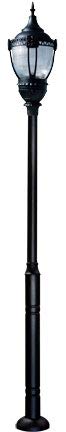 DABMAR LIGHTING INC GM8051-B-MT Fixture,Acorn,8051,B,MT,2,Dark Top
