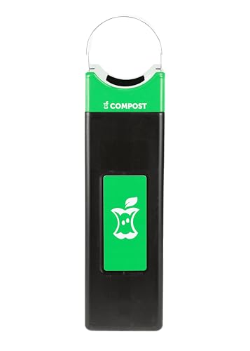 Avante™ Series Made in The USA, Black Compost Container, 30-Gallon Narrow, Green Compost Panel, Green Lid, Black Canopy, Liner Included