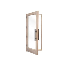 PROSAUNAS Prehung Solid Wood Sauna Door with Insulated Glass, Douglas Fir Sauna Door, Hemlock Jamb, Dual-Pane Insulated Glass, 31.5" x 81.5" (Door Hinged On - Left Side)