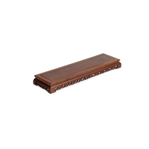 QUANGJN Pcs Plants Saucers Base Vase Flower Pot Ornaments Wooden Rectangular Solid Wood Buddha Statue Base Plant Pot Saucers,