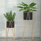 BSNANCA Minimalist Wrought Iron Plant Stand Flower Storage Rack for Modern Home Indoor Living Room Balcony Floor Standing Flower Pot Rack