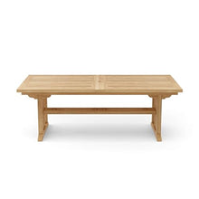 Anderson Teak Sahara Rectangular Double Extension Table - Outdoor Patio Dining 126"
