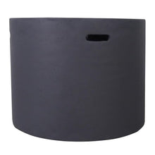 Noble House Aidan 40.000 BTU Circular Concrete Stone Fire Pit in Dark Gray