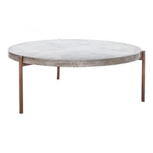Moe's Home Collection Mendez Contemporary Stone Outdoor Coffee Table in Gray