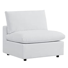 Modway Commix Sunbrella Outdoor Patio Sectional Sofa, 5 Piece Armless L Shape, White