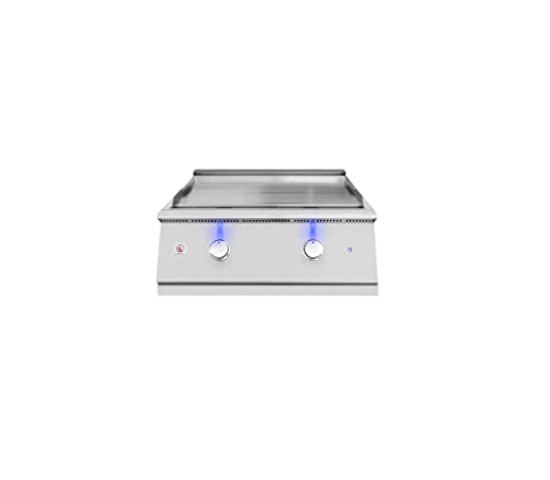 AMS Fireplace Summerset 30" Built-In Gas Griddle | #304 Stainless Steel Heavy-Duty Outdoor Flat Top Grill | 36,000 BTUs of Combined Heating With Large Capacity Drip Tray & Removable Lid. (Propane Gas)