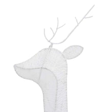 KFPOERTFGD 6 Pcs Lighted Christmas Reindeers Set, Outdoor Indoor Holiday Decorations with 180 LED Lights, 8 Lighting Modes, Cold White Mesh Figures for Yard Garden Pathway