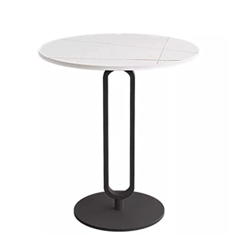 Iron Plate Side Table Corner Table Living Room Small Coffee Table Marble Small Round Table Sofa Balcony Small Table (D 45 * 55cm)