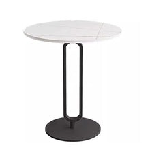 Iron Plate Side Table Corner Table Living Room Small Coffee Table Marble Small Round Table Sofa Balcony Small Table (D 45 * 55cm)