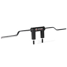 Titan Fitness Rackable Safety Squat Olympic Bar 1,500 LB Shoulder and Arm Pads Balanced Camber Design