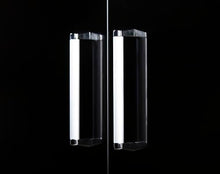 Whistler Outdoor Kitchen Cabinet Door 33" W x 22" H - Vertical Double Stainless Steel Door with Paper Towel Rack,Glossy Black
