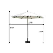 Outdoor Umbrellas 2.7 Meters Center Column Solid Wood Umbrellas Courtyard Garden Umbrellas Hotel Dining Umbrellas (Color : Pink)