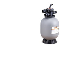 16/19/22/24 Inch Sand Filter with 7-Way Multi-Port Valve&High GPM Flow Rate Above Inground Swimming Pool Sand System，Gray(19inch 45GPM)