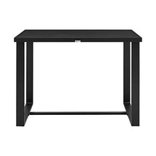 Armen Living Alegria Outdoor 5-Piece Aluminum & Rope Bar Set Black