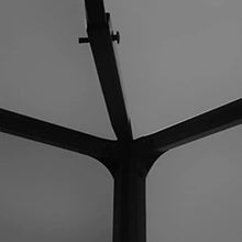 HKTMGDNG 10x13 Outdoor Gazebo Anthracite Patio Canopy Steel Frame