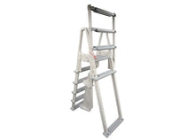 Confer Plastics 7000X Eliminator A-Frame Pool Ladder | Made in USA | Adjustable 48–54 in | Lockable Outer Steps | Heavy-Duty, Stable, Easy-Climb Design