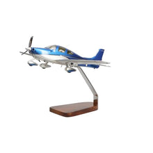 High Flying Models Cirrus SR22 Clear Canopy Large Mahogany Sculpture Multicolor