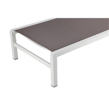 Pemberly Row Modern Aluminum Patio Loungers, Gray Finish, Set of 2, Stacking Design, Rust-Free Frame, 71 in Wide Outdoor Seating for Garden or Deck Use