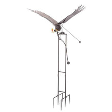 Large Rocking Animals with Flapping Wings Garden Stakes (Multicolor, XL Bald Eagle)
