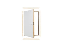 DWT 27 in. x 35 in. Wall Hatch Wooden Thermo Insulated Access Door