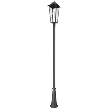 Z-Lite Gannon 3 Light 126" Tall Post Light Black