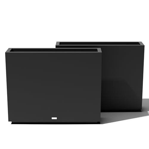 Veradek Block Series Span Planter - Tall Rectangular Outdoor Planter