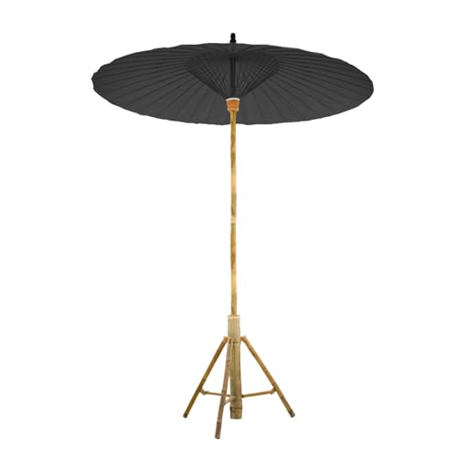 GYYDXXFC Outdoor Sunshade Umbrella, Patio Umbrella, Beach Umbrella，Waterproof Windproof With Base, For Beach Patio Garden Poolside Backyard(Black)