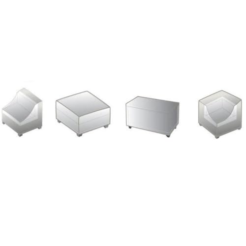 Afuera Living Contemporary 6 Piece All Weather Cover Set Beige