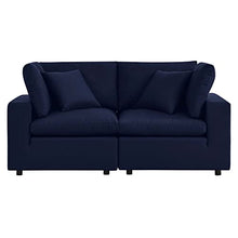 Modway Commix Sunbrella Outdoor Patio Loveseat Navy