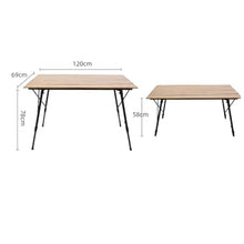 ONMYJFD Outdoor Retractable Folding Table Portable Camping Picnic Table Car Mounted Aluminum Alloy Table