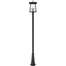 Z-Lite Rainer 4 Light 119" Tall Post Light Black