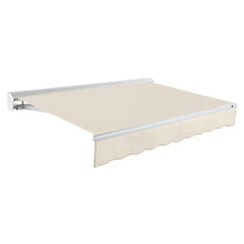 Awntech 18' Destin Right Motor (18' x 10') Retractable Patio Awning, Linen Pin Stripe