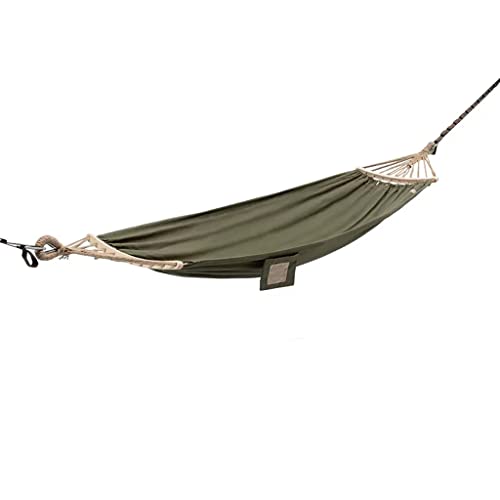Portable Hammock,Canvas Hammock,Outdoor Hammock Anti-Rollover Travel Camping Portable Hammock Hanging Chair Outdoor Portable Camping Travel Equipment (Color : Green, Size : 300 * 90cm)