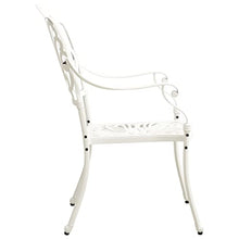 YUHI-HQYD 5 Piece Bistro Set,Conversation Furniture,Afternoon Tea Suit,Party Furniture,Perfect for Patio, Garden, Porch,Family Room,Sitting Area, Cast Aluminum White