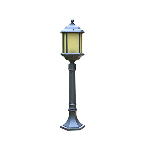ZEELYDE Post Lights Outdoor,Outdoor Waterproof Electric Garden Light Aluminum Glass Lamp Shade Path Light Home Community Decoration Landscape Light LED Floor Lamp Night Lighting Fixture