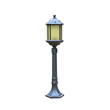 ZEELYDE Post Lights Outdoor,Outdoor Waterproof Electric Garden Light Aluminum Glass Lamp Shade Path Light Home Community Decoration Landscape Light LED Floor Lamp Night Lighting Fixture