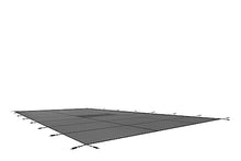 WaterWarden Heavy-Duty Solid Pool Safety Cover Solid Grey With Drain Panel