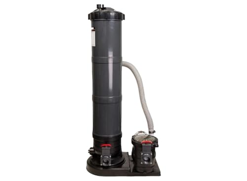 PRC90 Above-Ground Cartridge Pool Filter System w/ 1 HP Pump for Rx Clear