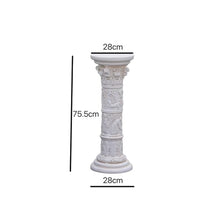 LIAN16PENG Roman Pillars Decor Roman Pillar Statues Oxidized Magnesium Pedestal Stand Greek Column for Home Garden Yard Patio Decor Garden Plinth