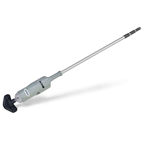Intex Handheld Above Ground Pool Vacuum Cleaner with 2 Brush Heads and Inflatable Hot Tub Spa Gray