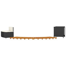 vidaXL Hot Tub Surround Black PE Rattan Large Black Hot Tub Surround