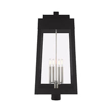 Livex Four Light Outdoor Post Top Lantern Black