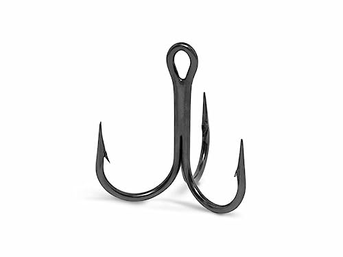 Generic 1000 Pack VMC 9651BN #3/0 X-Short Round 1X Strong Treble Hook Black Nickel