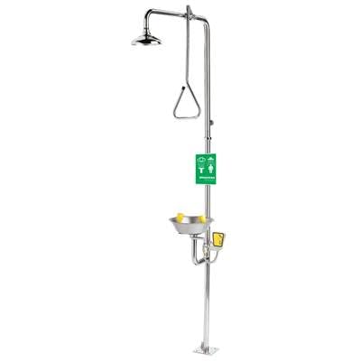 Speakman Traditional Series Combination Stainless Steel Emergency Shower with Eye/face Wash and Hand & Foot Operation - SE-625-HFO