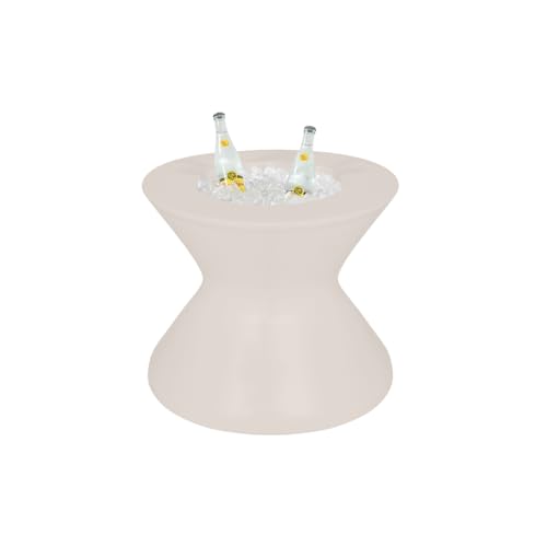 Ledge Lounger - Signature Tall Ice Bin Side Table with Umbrella Hole - Table Only, No Lid - All Weather, Outdoor Ice Chest Cooler Side Table - Water Depths 0-15” - for Pool, Sundeck, Patio
